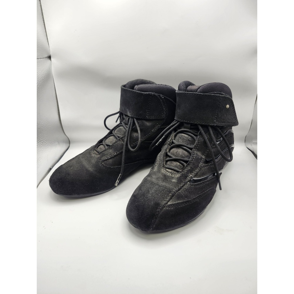 TCX Lady X Square Size US 8 Women's Black Leather Motorcycle Boots